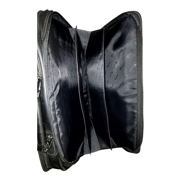 TARGUS BLACK LEATHER LAPTOP,  OFFICE TOTE EUC - Picture 5 of 10